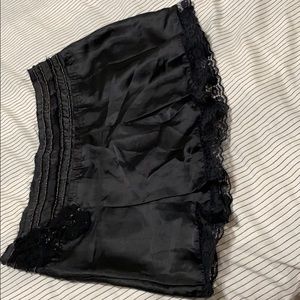 A mini skirt beautiful and black